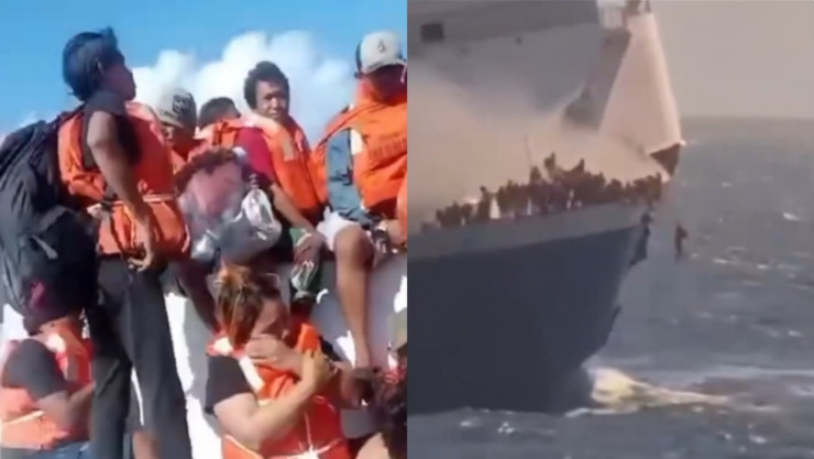 Incendio de ferry deja 5 muertos y 41 desaparecidos.