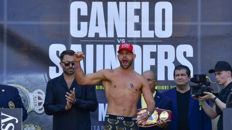 Pesaje de Canelo Álvarez vs Billy Joe Saunders