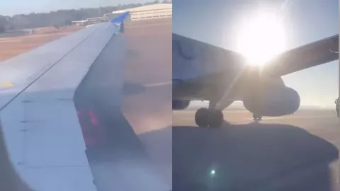El vuelo 1382 de United Airlines, un Airbus A319, se vio envuelto en un dramático incendio.