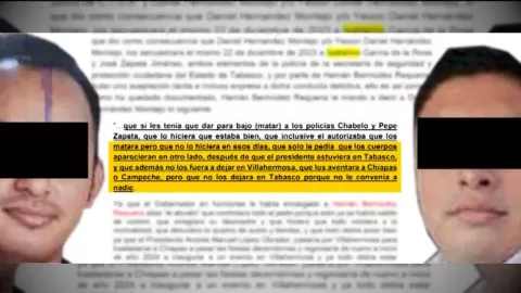 Parte del expediente contra Bermúdez Requena, líder de la Barredora: Habría ordenado matar a dos policías y esconder sus cuerpos por la presencia de AMLO en Tabasco