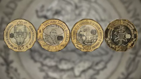 Colección de 4 moneda conmemorativas de 20 pesos se vende en 5,000,000.jpg