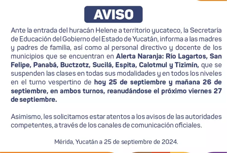 suspensiin clases segey