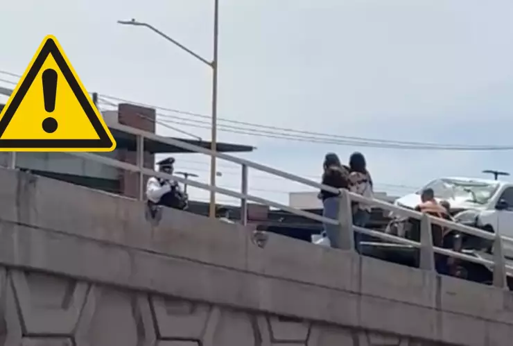 Tráfico en Aguascalientes Accidente provoca largas filas al sur hoy 4 de mayo