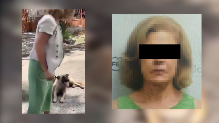 Conductora es captada arrastrando un perro que amarró a su auto en Jalisco.
