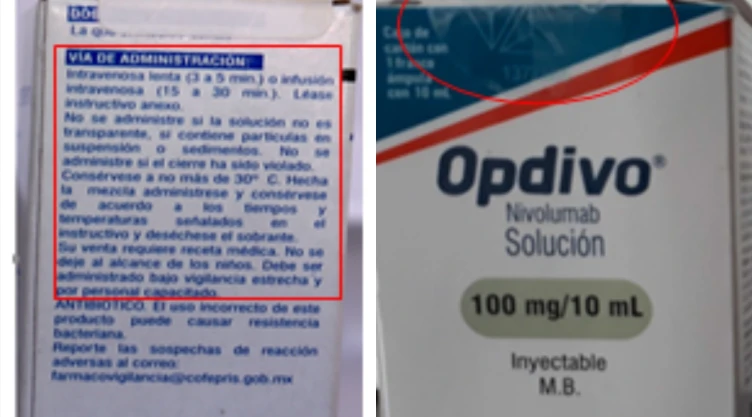 medicamento falso cáncer Cofepris