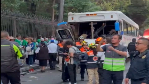 Choque de autobús HOY 26 de febrero de 2026 en CDMX