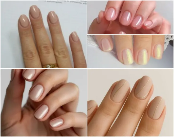 diseño de uñas cortas naturales