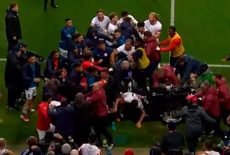 Pelea entre Paraguay y Estados Unidos