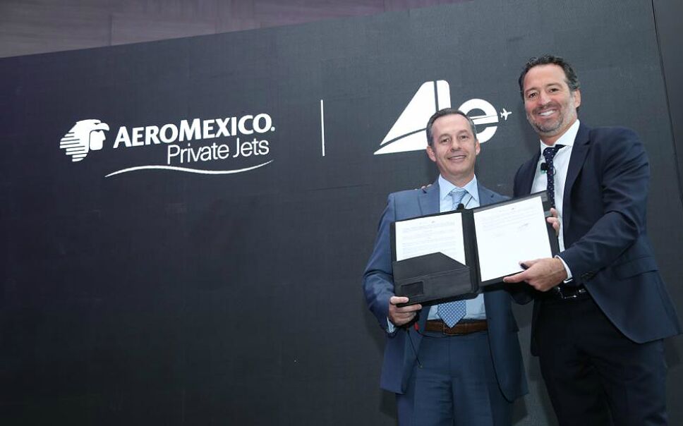 Grupo Aeroméxico y Aerolíneas Ejecutivas firman acuerdo comercial