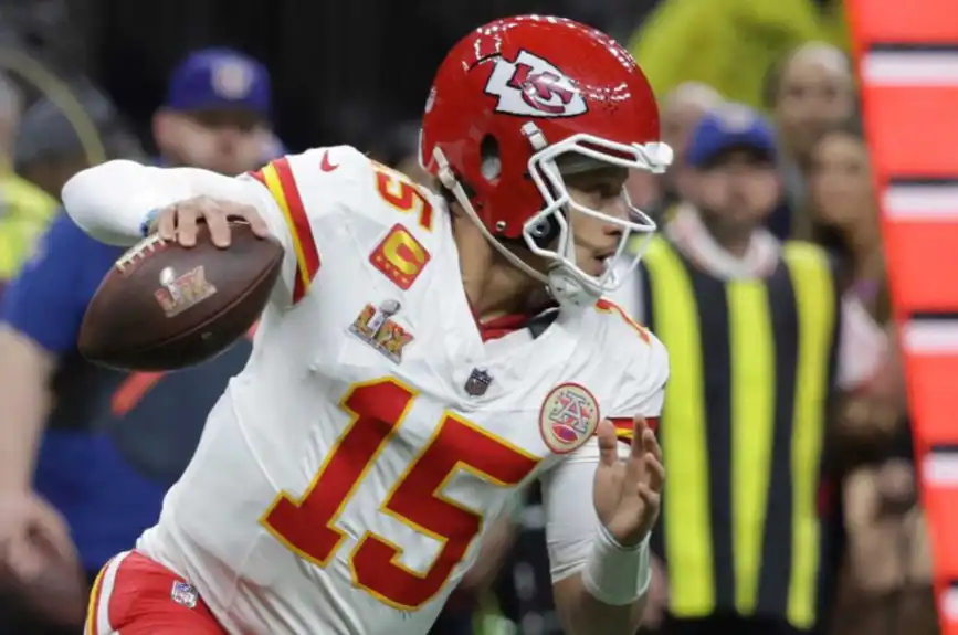 Patrick Mahomes en el Super Bowl 2025