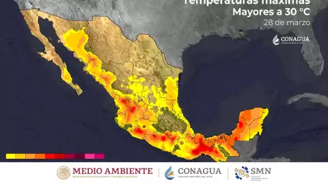 Clima en México 29 de marzo