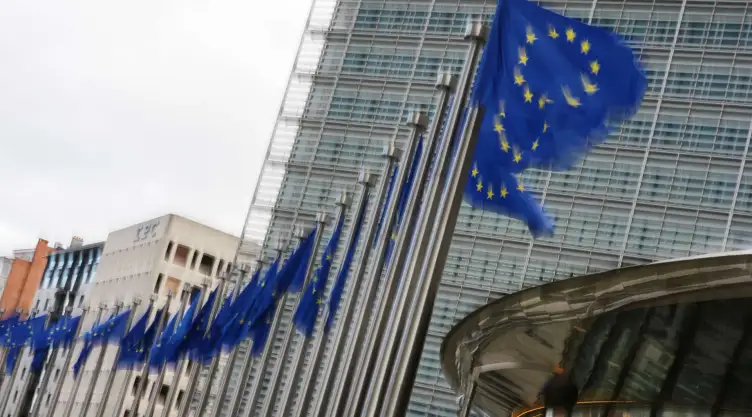 Edificio de la Unión Europea en Bruselas, Bélgica.