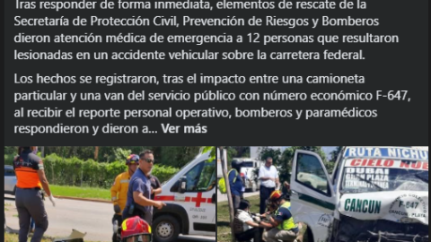 Accidente en la Cancún-Playa del Carmen_ Revelan número oficial de heridos 1.jpg.png