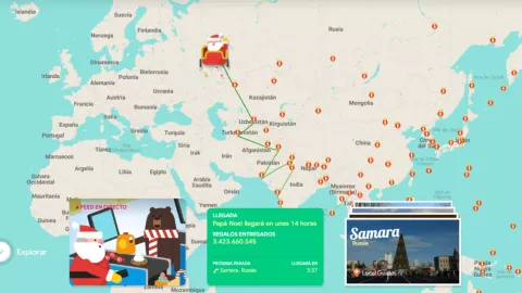 Santa-Claus-recorrido-Navidad-2023-Google-Sant-Tracke