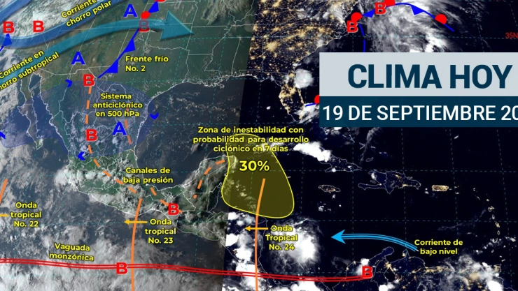Inundaciones y deslaves “golpearán” estados de México, ¿cuál será el clima este 19 de septiembre?
