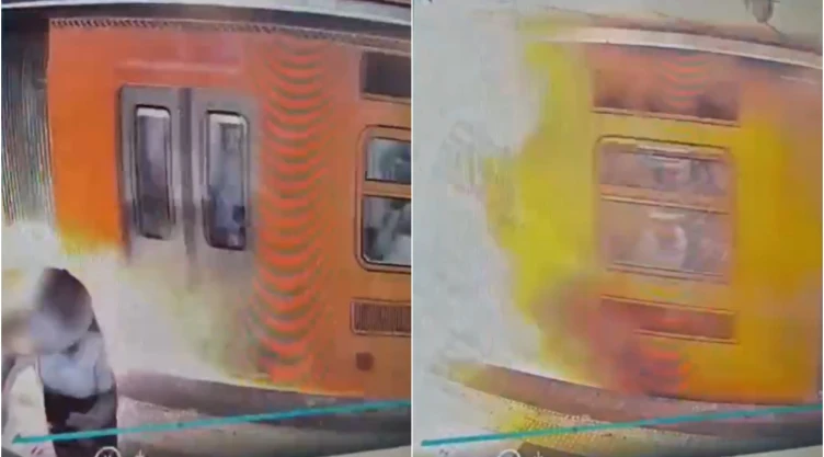 Metro CDMX: graban estallido en Líne 1 por caída de sombrilla