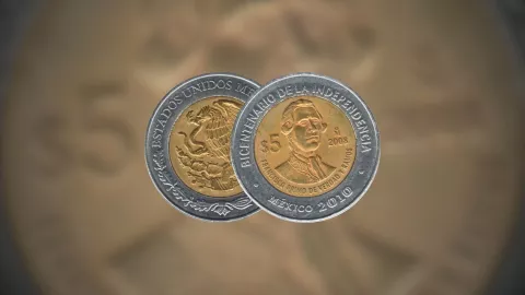 Cuál es la moneda de 5 pesos conmemorativa por la que pagan más de 950,000.jpg