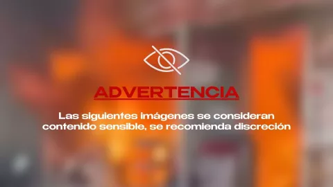 VIDEO FUERTE: Mujer sale envuelta en llamas de una tienda de conveniencia en Puerto Vallarta