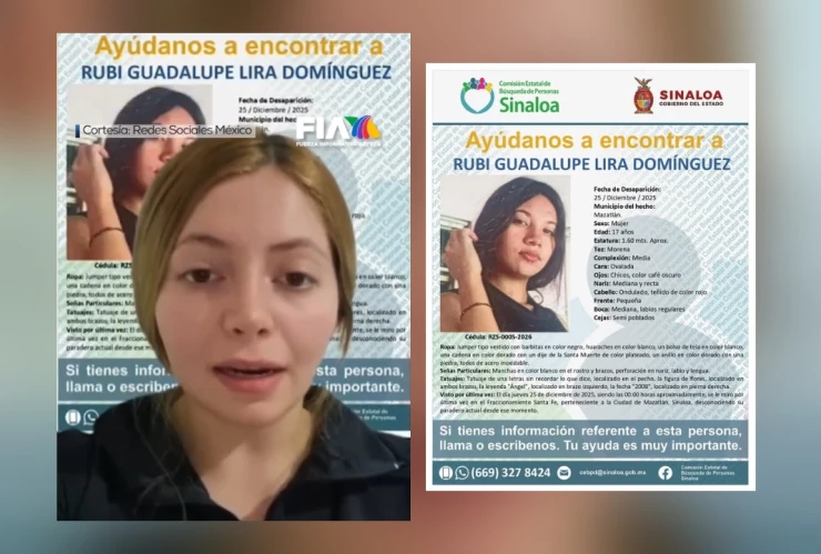 La influencer “La Nicholette” mostró fichas de mujeres reportadas desaparecidas.