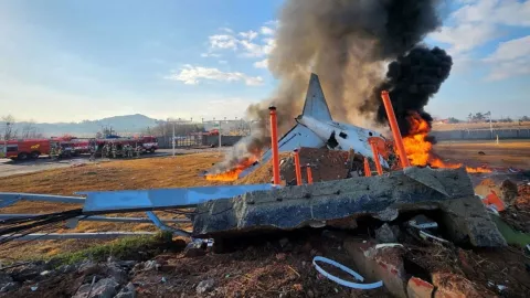 VIDEO Momento exacto del accidente de avión en Corea del Sur que dejó más de cien muertos