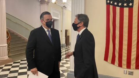 Ebrard entrega en Washington carta del presidente López Obrador al presidente Biden