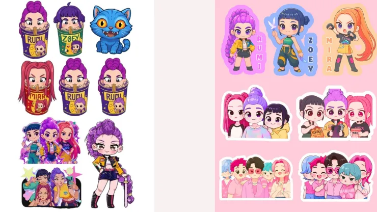 Stickers originales de kpop demon hunters.jpg