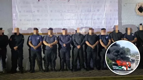 11 policías detenidos en Michoacán