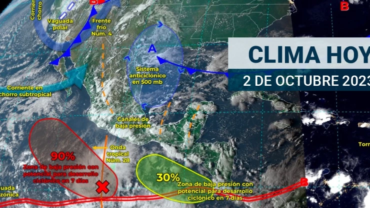 ¿Lluvias en el puerto jarocho? Así será el clima en México este 02 octubre