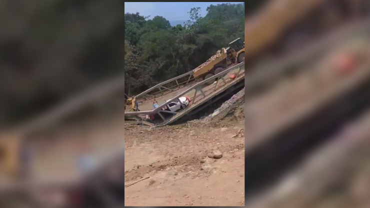 El colapso ocurrió en Tamazunchale.