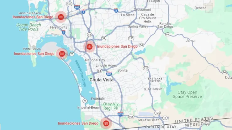 Inundaciones en San Diego
