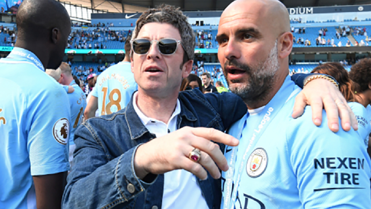 Noel Gallagher y Pep Guardiola