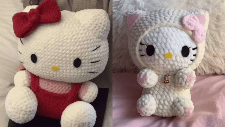 Manualidades de Hello Kitty 4 ideas para hacer muñecas de crochet para niños.png