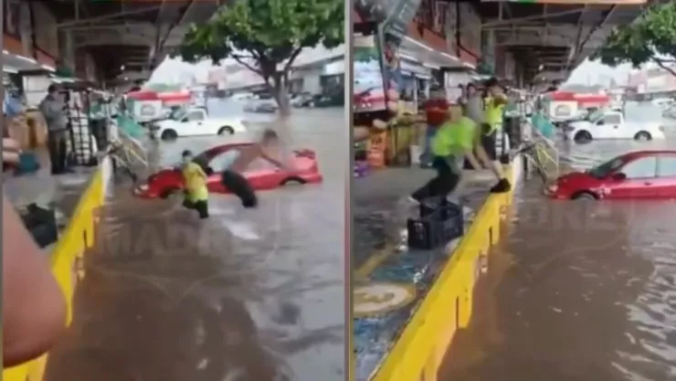 VIDEO: Clavados en inundaciones de Guadalajara: así reaccionaron las personas tras las lluvias