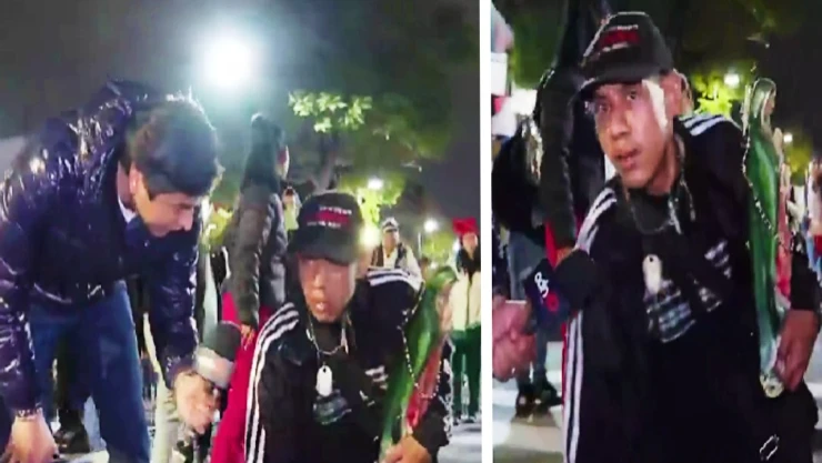 Joven llega a la basílica de Guadalupe de rodillas porque extraña a su novia