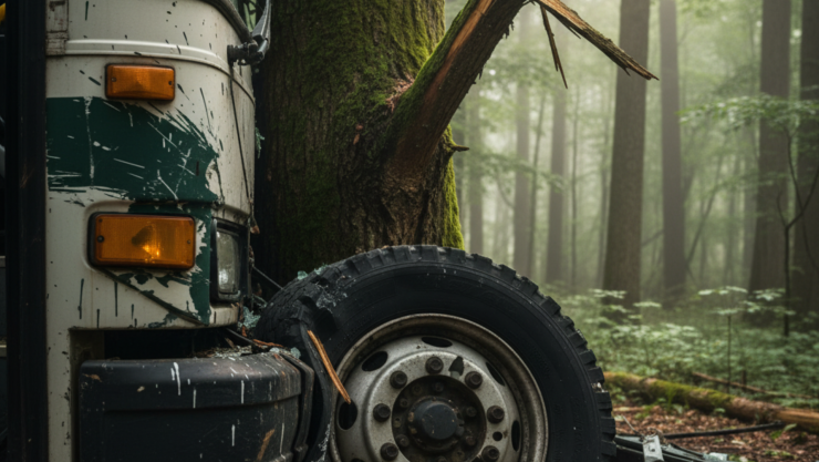 Se distrae por cambiar de canción y provoca choque contra autobús escolar.png