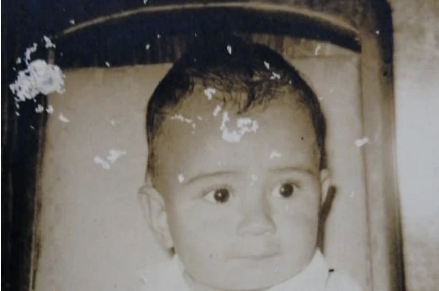 Réferi Piero, cuando era niño