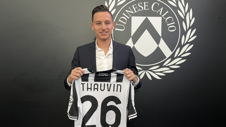 Florian Thauvin con la camiseta del Udinese
