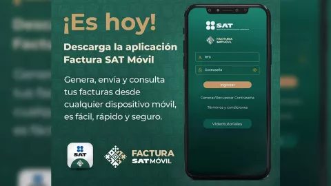 Con la app Factura SAT Móvil se podrán generar y enviar facturas 4.0.