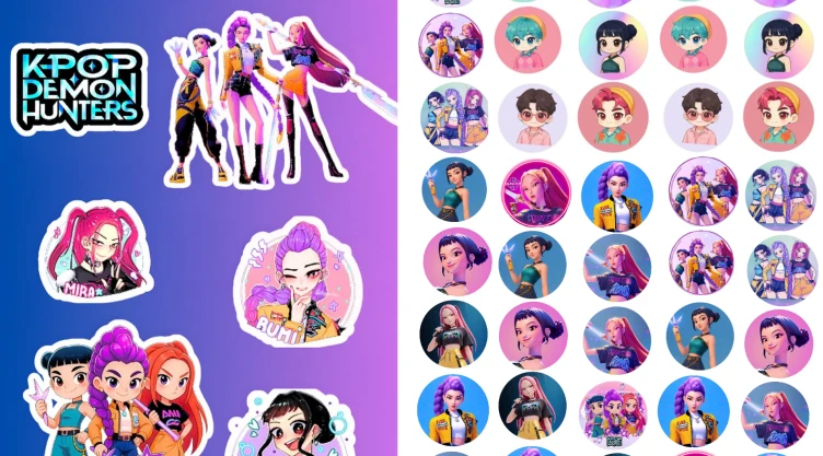 KPop Demon Hunters stickers