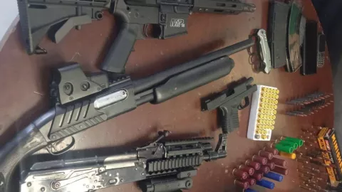 Armas de decomisadas en León, Guanajuato