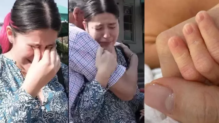 Lesslie Polinesia llora tras salir del hospital sin su hija; ¿qué tiene su bebé?