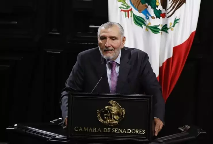 Adán Augusto en la Cámara Alta