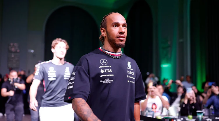 Lewis Hamilton en Brasil