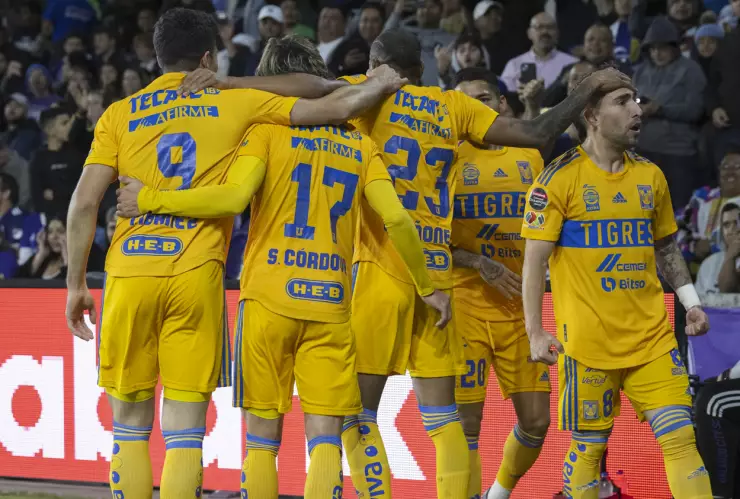 Tigres festeja gol Orlando City Octavos de Final Concachampions