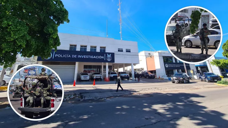 Militares blindan Policía de Investigación en Culiacán tras enfrentamiento