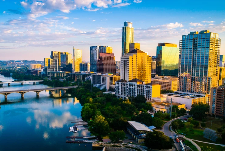 Sale el sol en Austin, Texas