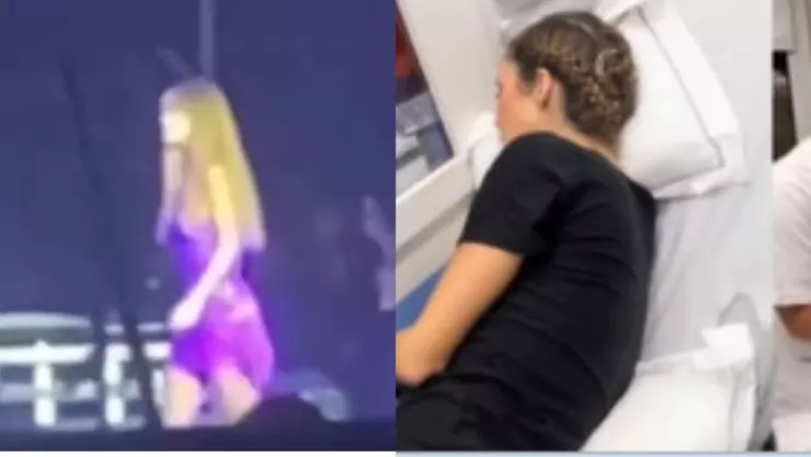 Anahí baja del escenario en Brasil
