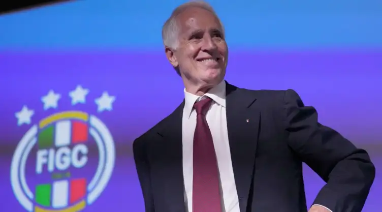 Giovanni Malago, presidente de la Federación Italiana de fútbol.