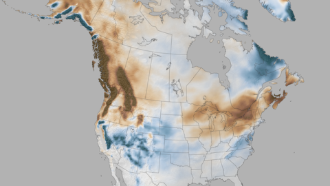 Nevadas en USA bajo el fenómeno de El Niño