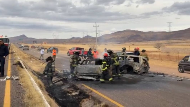 Cuerpos calcinados en Cuauhtémoc